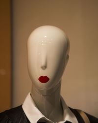 Close-up of mannequin in store