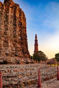 View of temple building against sky