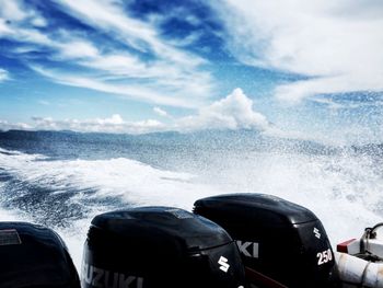 Panoramic view of sea against sky