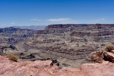 Aerial view of dramatic landscape