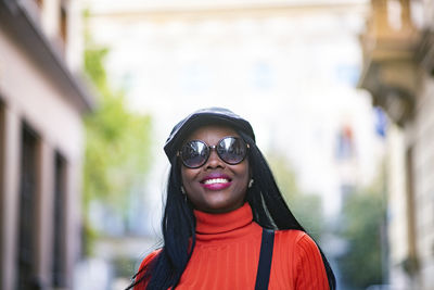 Portrait of a smiling young woman