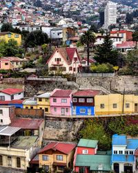 Houses in a city