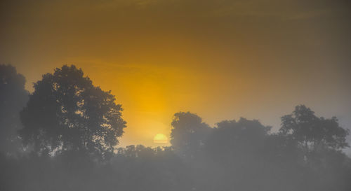 Scenic view of sky at sunset