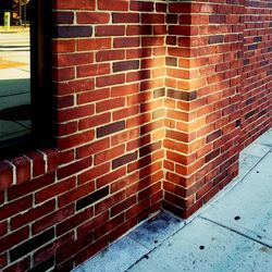 Close-up of brick wall