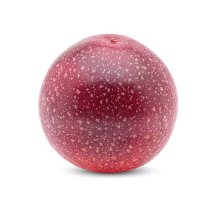 Close-up of apple against white background