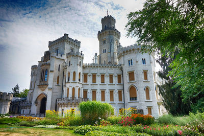 Low angle view of historical building against sky