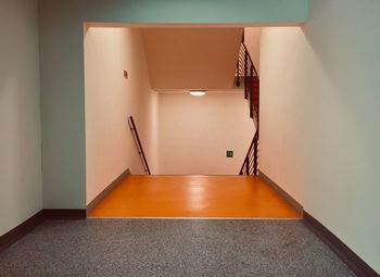 Interior of illuminated building