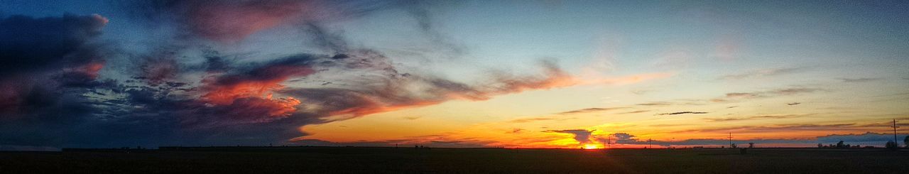 Scenic view of sky at sunset