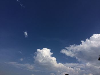 Low angle view of vapor trail in sky