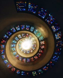 Close-up of illuminated ceiling