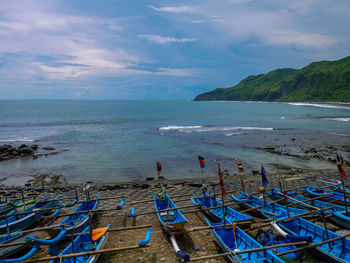 Scenic view of sea against sky