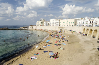 Panoramic view of beach against sky