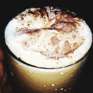 High angle view of coffee