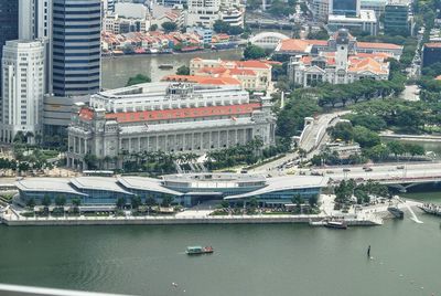 Aerial view of city