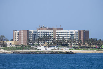 View of buildings at waterfront