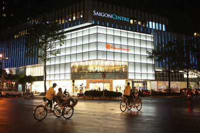 People on city street