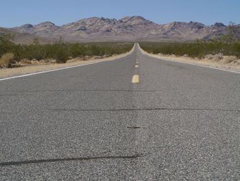 Surface level of country road