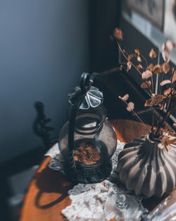 Close-up of potted plant on table at home