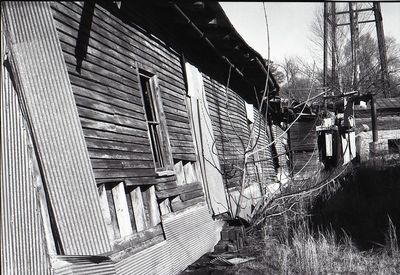 Interior of abandoned building