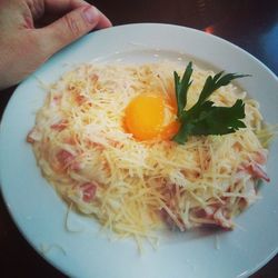 Close-up of food in plate