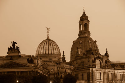 Low angle view of historic building against sky