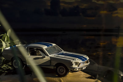 Close-up of vintage car
