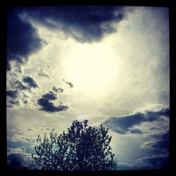 Low angle view of cloudy sky