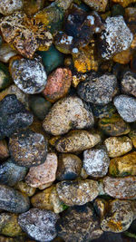 Full frame shot of stones