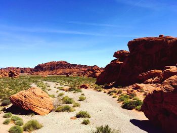 Rock formations in a desert