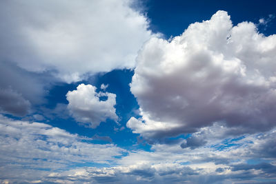 Low angle view of clouds in sky