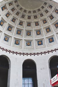 Low angle view of ceiling