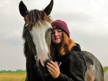 Friendship between human and horse
