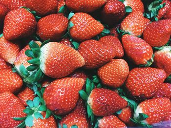 Full frame shot of strawberries