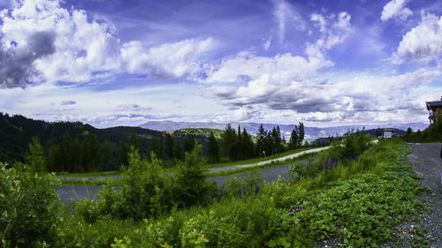 Panoramic view of landscape against sky