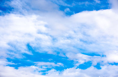 Low angle view of clouds in sky