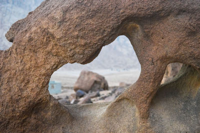 Close-up of rock formation