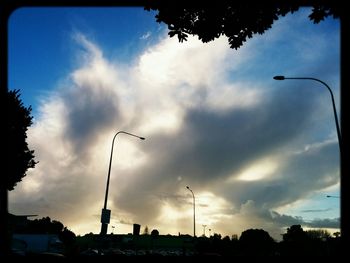 Low angle view of cloudy sky