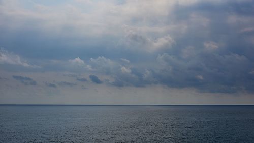Scenic view of seascape against sky