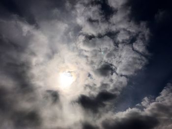 Low angle view of storm clouds in sky