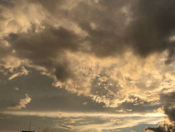 Low angle view of clouds in sky