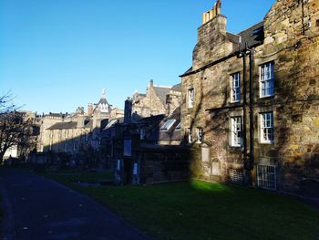 View of historic building against clear sky