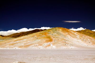 Scenic view of desert against sky