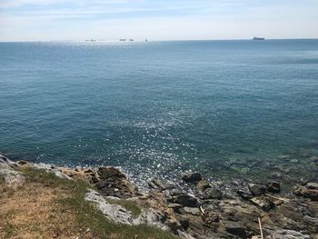 Scenic view of sea against sky