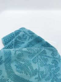 Close-up of man against white background