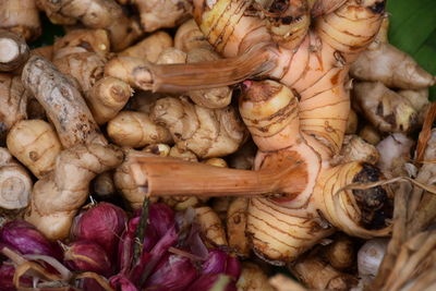 Full frame shot of carrots for sale at market stall