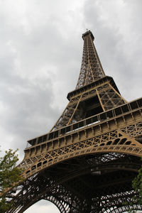 Low angle view of tower against sky