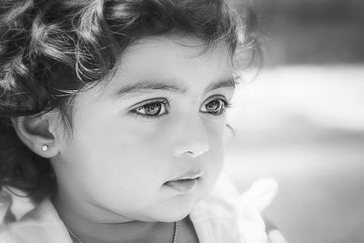 Close-up portrait of young woman