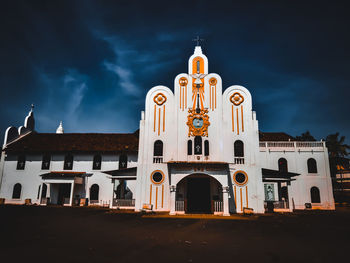 Low angle view of building against sky