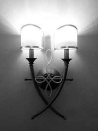 Close-up of electric lamp