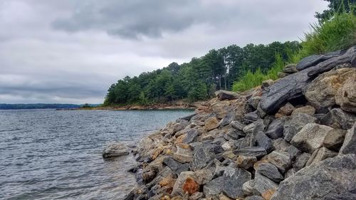 Scenic view of sea against sky